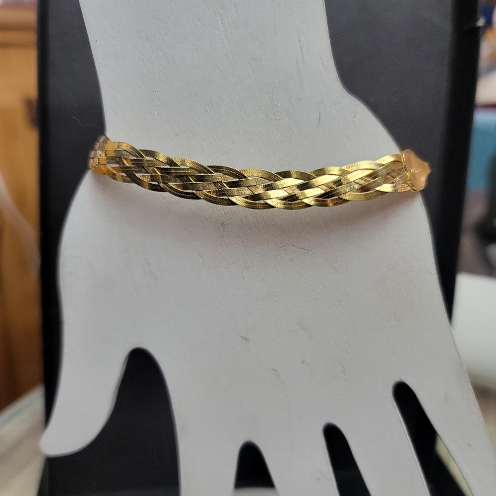 B230 Triple Row Herringbone Bracelet